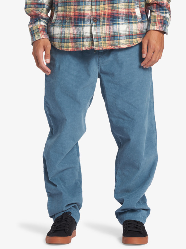 Quiksilver Cord Beach Cruiser - Pantalon en velours côtelé pour Homme Bleu