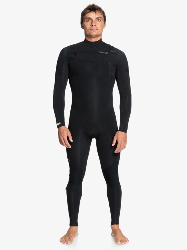 Quiksilver 5/4/3mm Everyday Sessions - Combinaison de surf zip poitrine pour Homme Noir