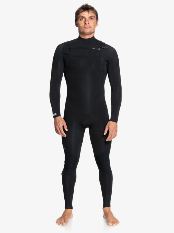 Quiksilver 4/3mm Everyday Sessions - Combinaison de surf zip poitrine pour Homme Noir