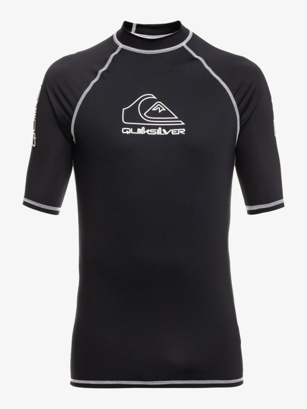 Quiksilver On Tour - Lycra manches courtes UPF 50 pour Homme Noir