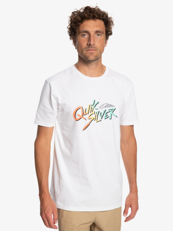 Quiksilver Signature Move - T-shirt pour Homme Blanc