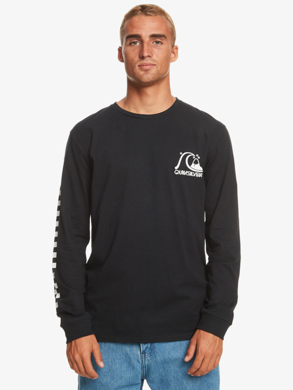 Quiksilver The Original - T-shirt manches longues pour Homme Noir