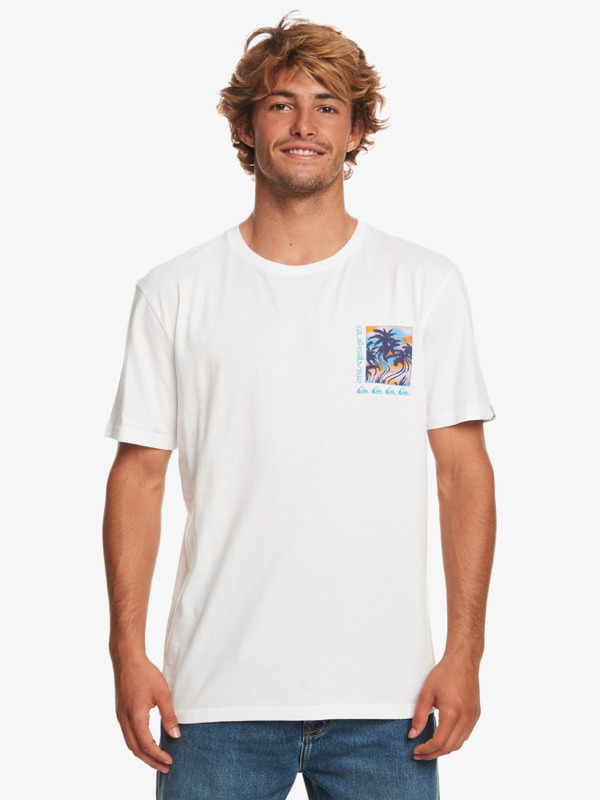 Quiksilver Poster - T-shirt pour Homme Blanc