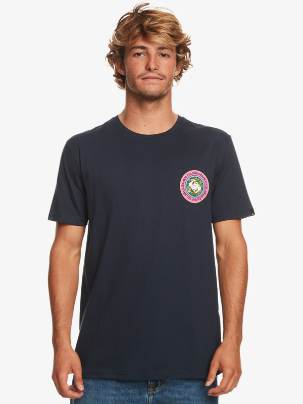 Quiksilver Omni Circle - T-shirt pour Homme Bleu