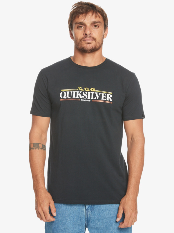 Quiksilver Gradient Line - T-shirt pour Homme Noir