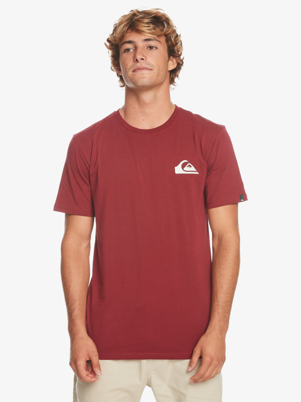Quiksilver MW Mini Logo - T-shirt pour Homme Rouge