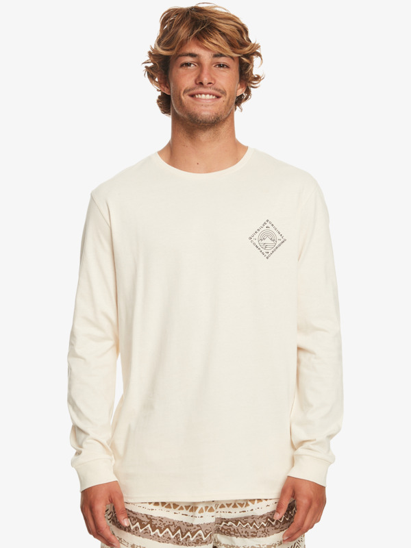 Quiksilver Scenic View - T-shirt manches longues pour Homme Blanc