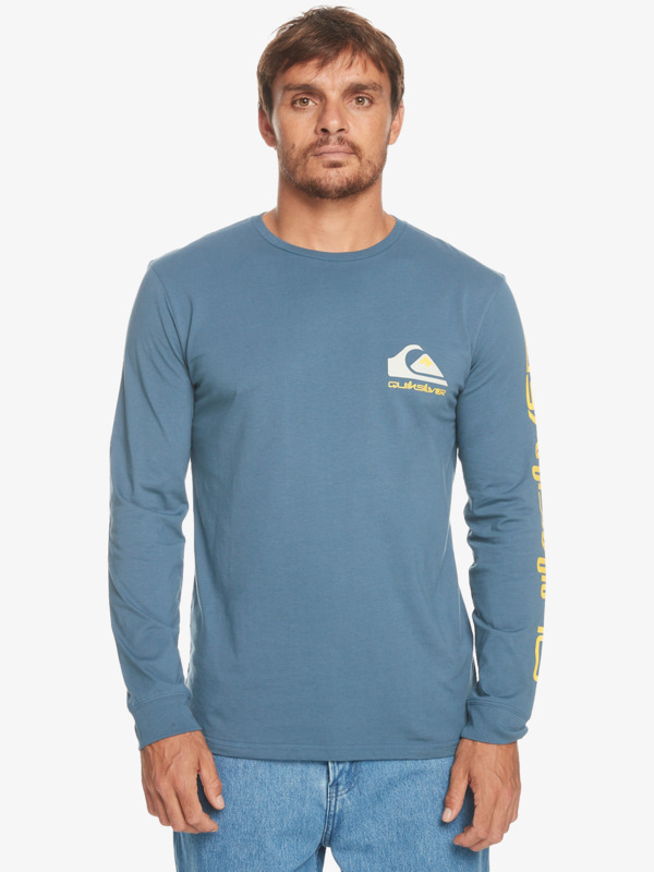 Quiksilver Omni Logo - T-shirt manches longues pour Homme Bleu