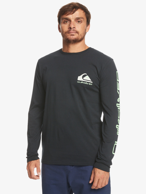 Quiksilver Omni Logo - T-shirt manches longues pour Homme Noir