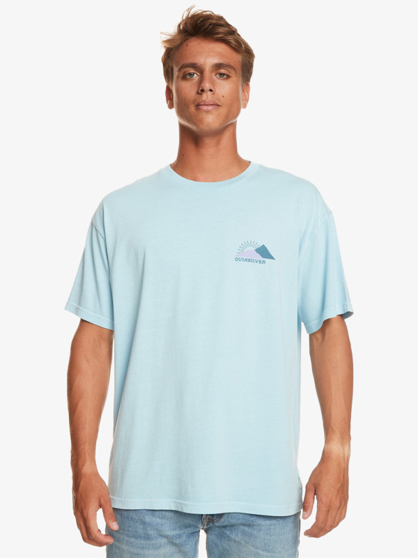 Quiksilver Fading Sun - T-shirt pour Homme Bleu
