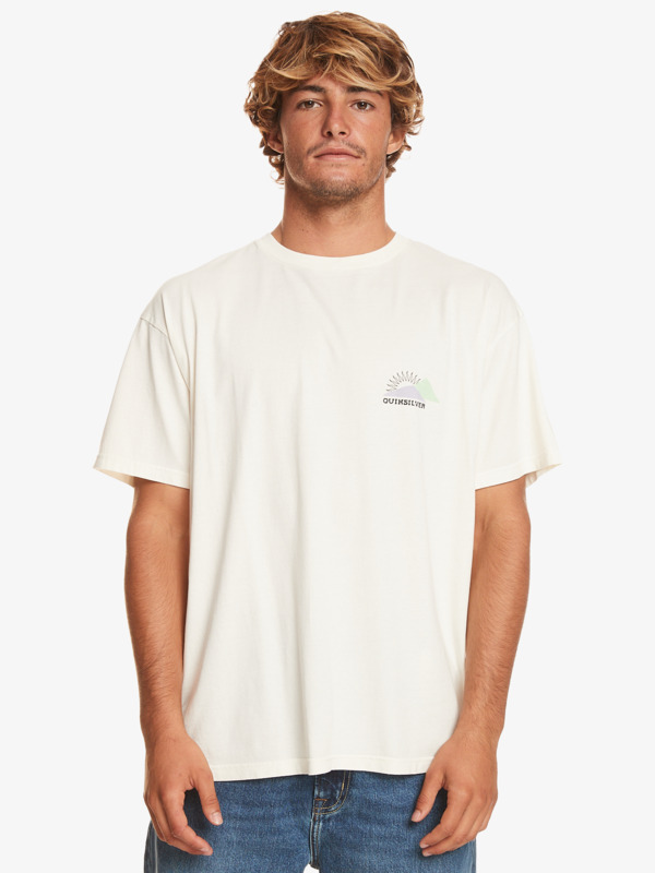Quiksilver Fading Sun - T-shirt pour Homme Blanc