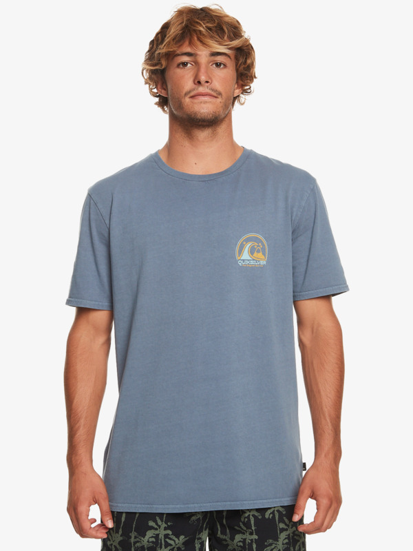 Quiksilver Clean Circle - T-shirt pour Homme Bleu