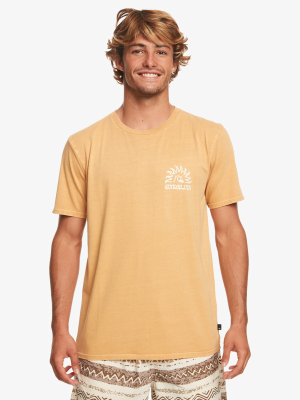 Quiksilver Earthy Type - T-shirt pour Homme Jaune