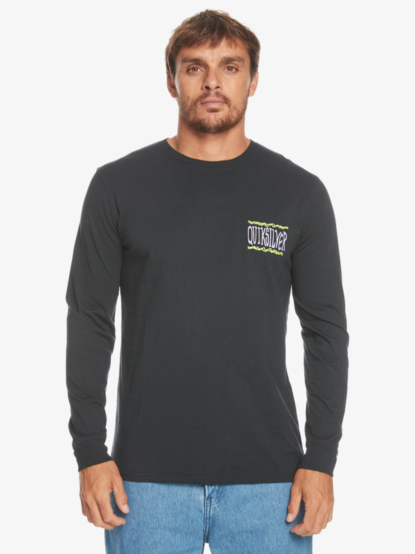 Quiksilver Taking Roots - T-shirt manches longues pour Homme Noir