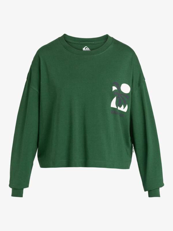 Quiksilver UNI - T-shirt manches longues cropped pour Femme Vert
