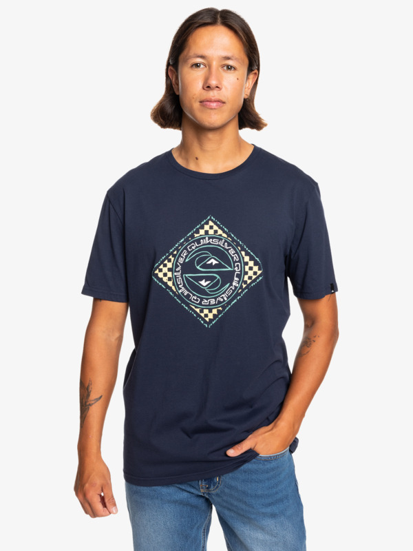 Quiksilver Splitting Hairs - T-shirt pour Homme Bleu