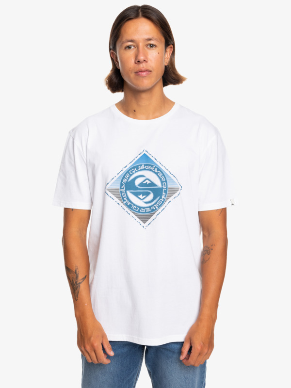 Quiksilver Splitting Hairs - T-shirt pour Homme Blanc