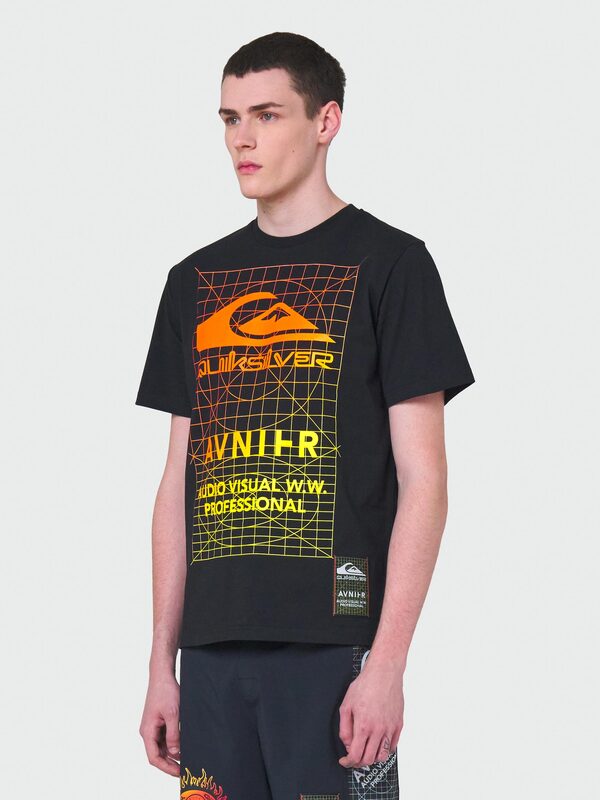 Quiksilver AVNIER Source Black Mire - T-shirt Unisex Noir