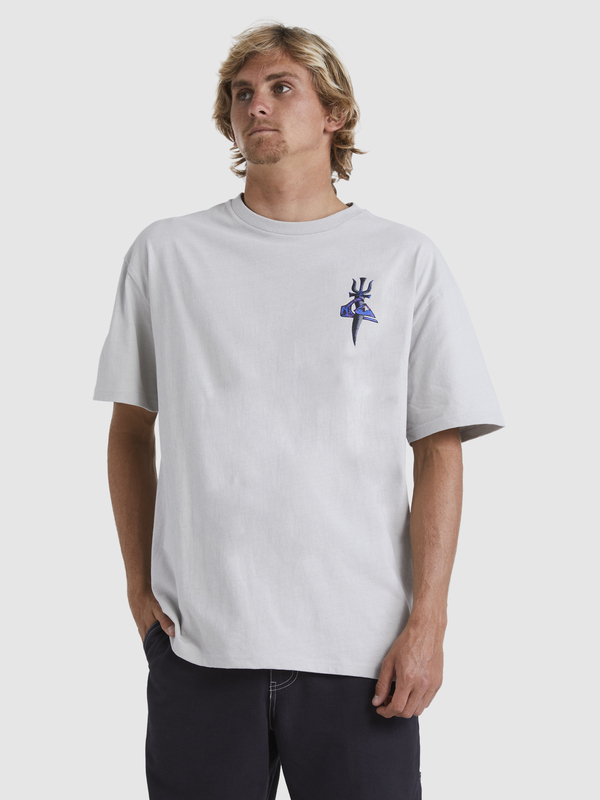 Quiksilver Tridagger - T-shirt pour Homme Gris