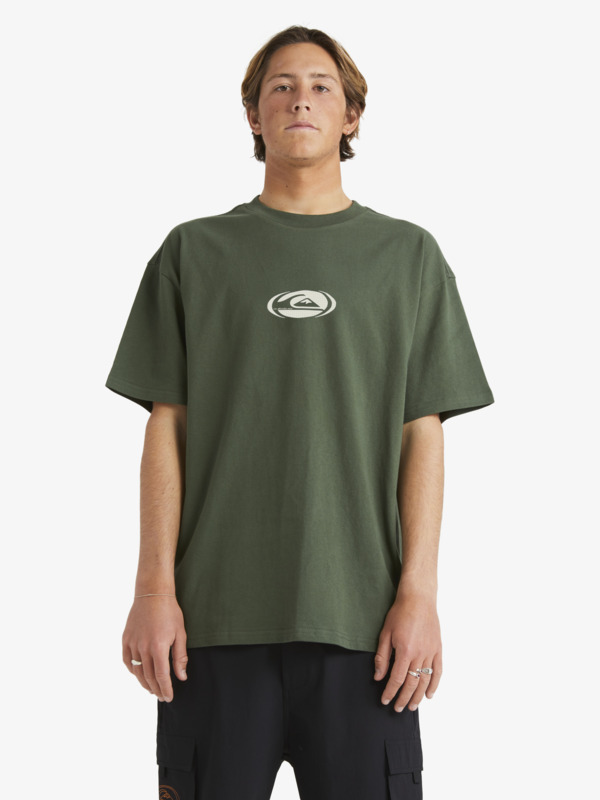 Quiksilver Radar - T-shirt oversize pour Homme Marron