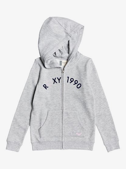 Love My Puppy - Sweat à capuche zippé pour Fille 8-16 ans - Gris - Roxy