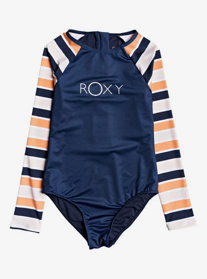 Made For ROXY - Rashguard une pièce zippé manches longues UPF 50 pour Fille 8-16 ans - Orange - Roxy