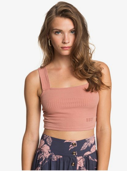 Image of Blow Away Rib Knit Crop Top