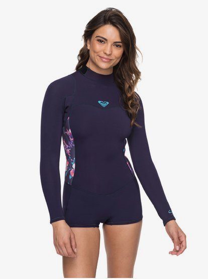 2/2mm Syncro Series - Springsuit à manches longues avec zip dans le dos pour Femme - Bleu - Roxy