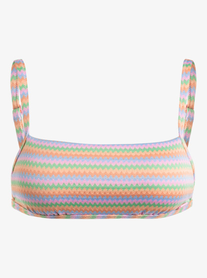 Wavy Stripe Bralette Bikini Top Roxy