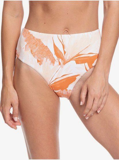 Get My Mind - Bas de bikini taille mi-haute pour Femme - Blanc - Roxy