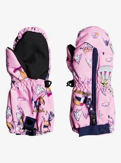 Snow's Up - Moufles de snowboard/ski pour Fille 2-7 ans - Rose - Roxy