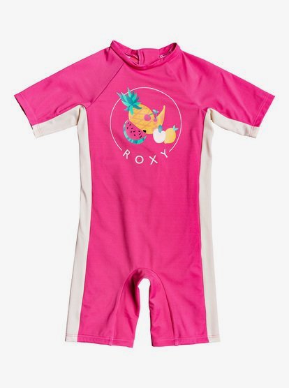 Springsuit - Rasguard une pièce manches courtes UPF 50 pour Fille 2-7 ans - Rose - Roxy