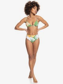 Wildflowers Reversible Tiki Triangle Bikini Top Roxy