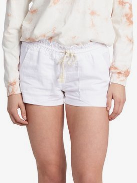 록시 비치 반바지 Roxy Oceanside Linen Beach Shorts,SEA SALT (wbb0)