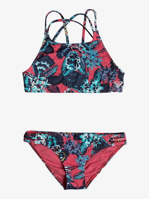 Let The Surf Crop Top Bikini Set F R M Dchen Ergx Roxy