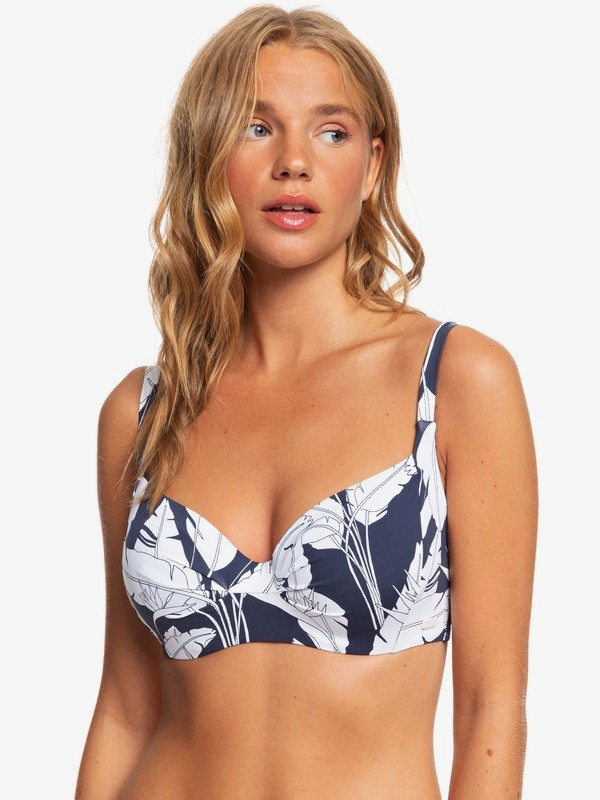 Printed Beach Classics D Cup Underwired Bra Bikini Top 3613375147569