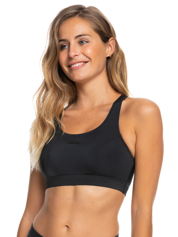 Roxy Active High Performance Haut De Bikini Tankini Pour Le Sport