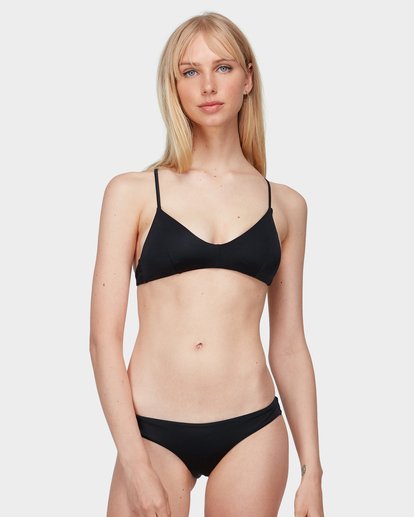 Solid Cross Back Bikini Top RVCA