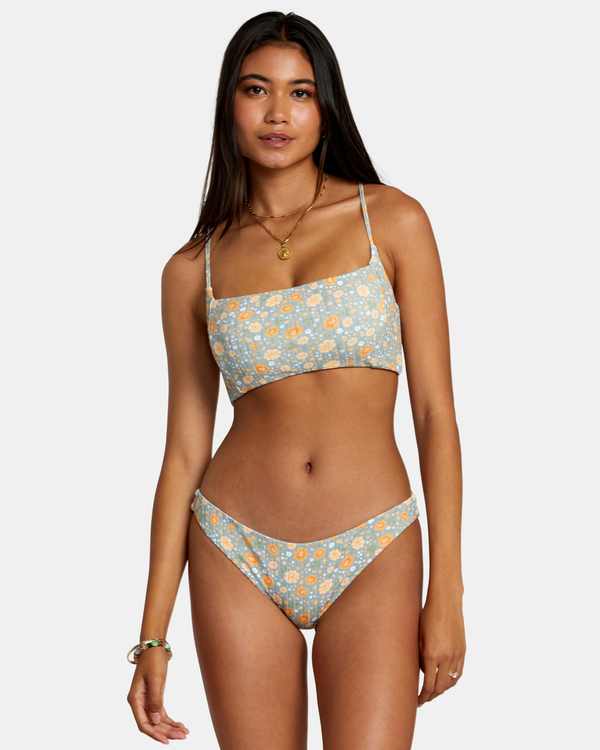 Mums Rib Top De Bikini Cruzado En La Espalda Para Mujer Rvca