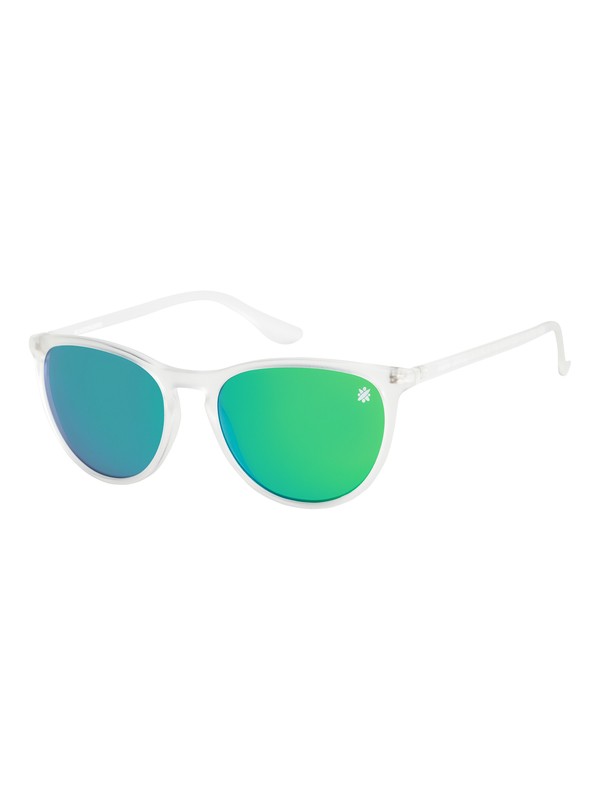 98, Kids' Boardriders Sunglasses, MATTE CRYSTAL CLEAR/ML GREEN (xwwg) 0 Kids' Boardriders Sunglasses EEYEY00027 Roxy