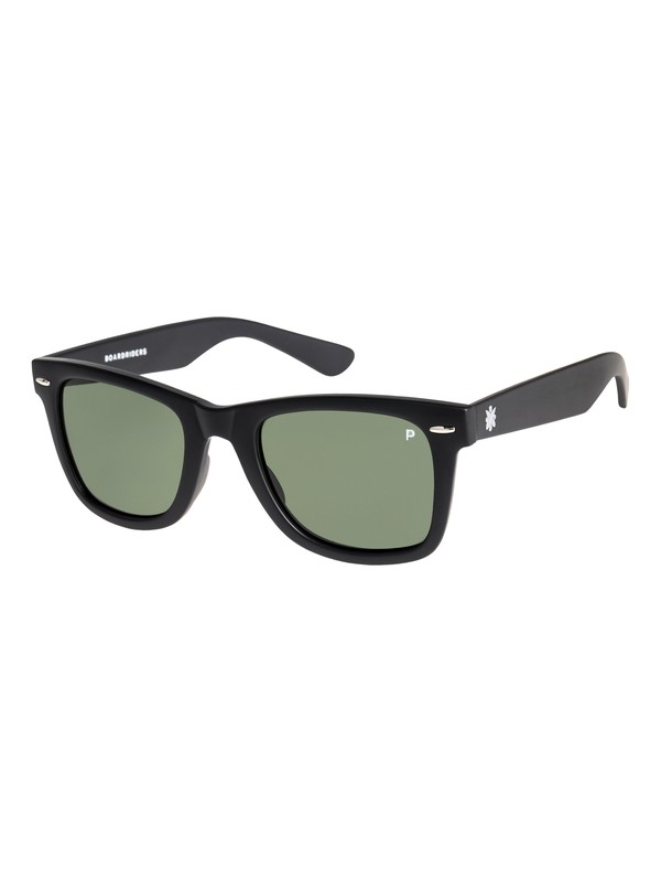 98, Boardriders Polarized Sunglasses, MATTE BLACK/GREEN POLARIZED (xkgg) 0 Boardriders Polarized Sunglasses EEYEY00101 Quiksilver