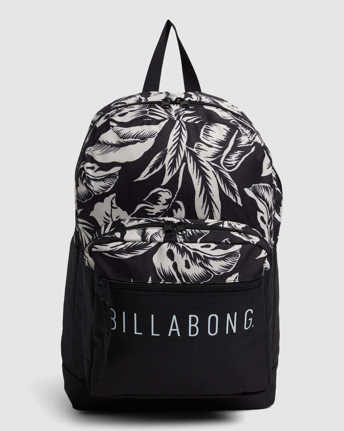 black and white billabong backpack