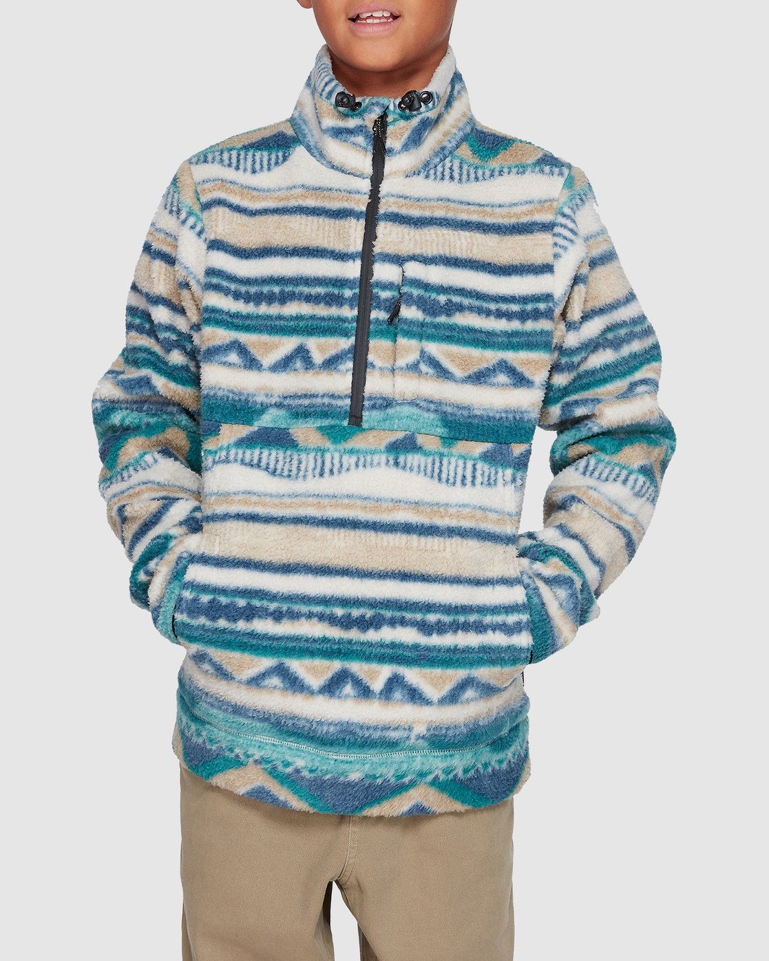 Download Boys Boundary Mock Half Zip 9353470785511 | Billabong