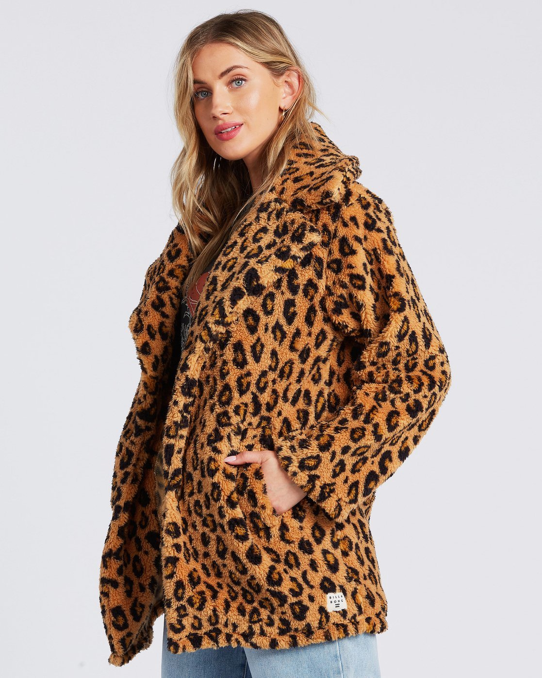 billabong leopard coat