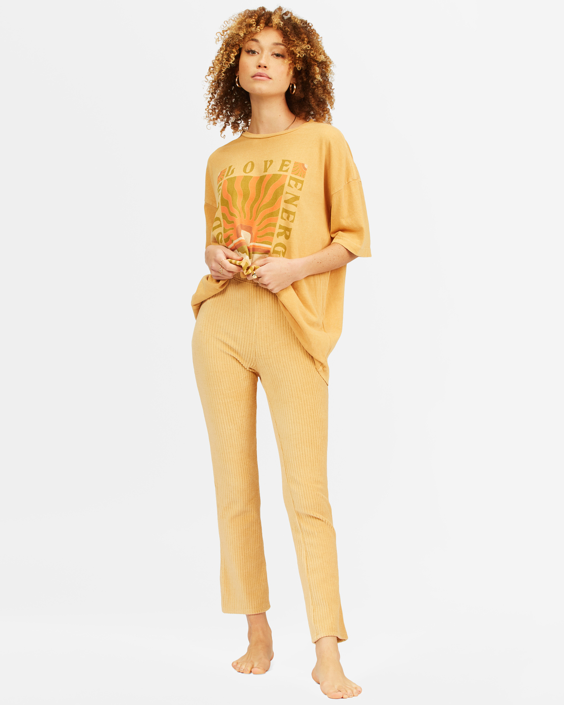 yellow billabong pants