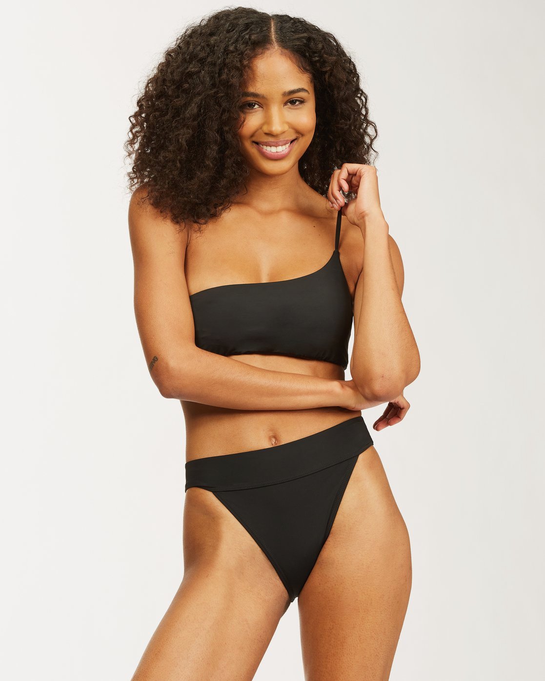 sol searcher one shoulder bikini top