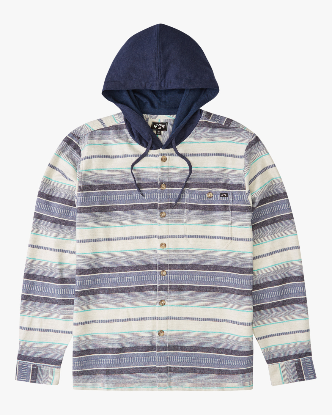 billabong baja flannel hoodie