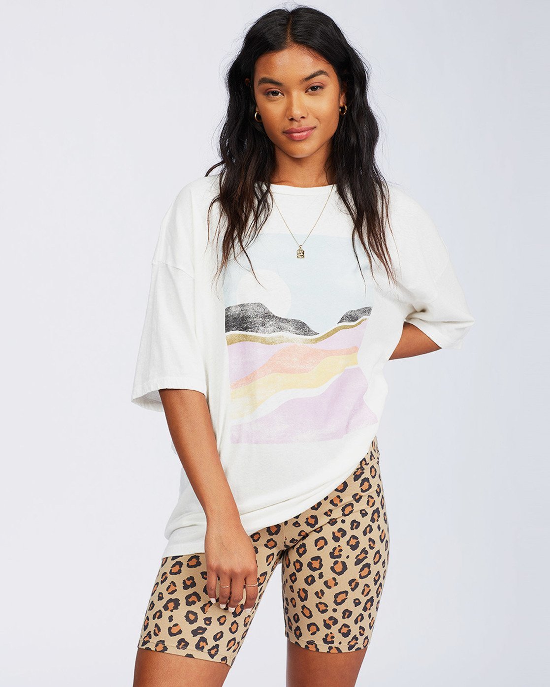 billabong leopard shorts