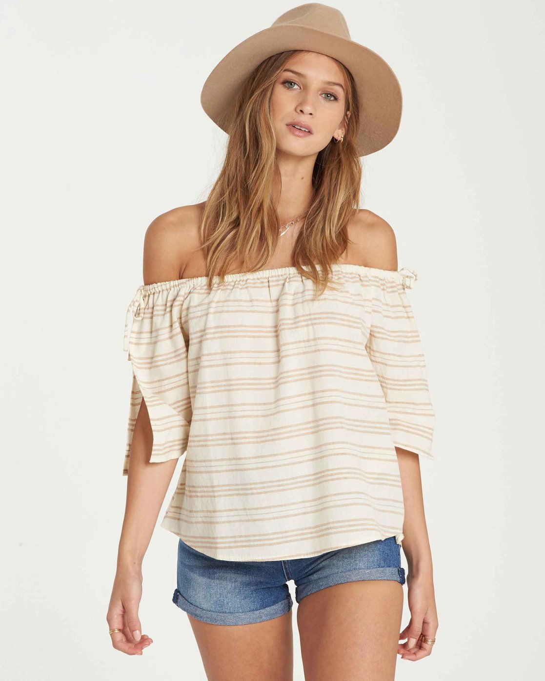 billabong off the shoulder top