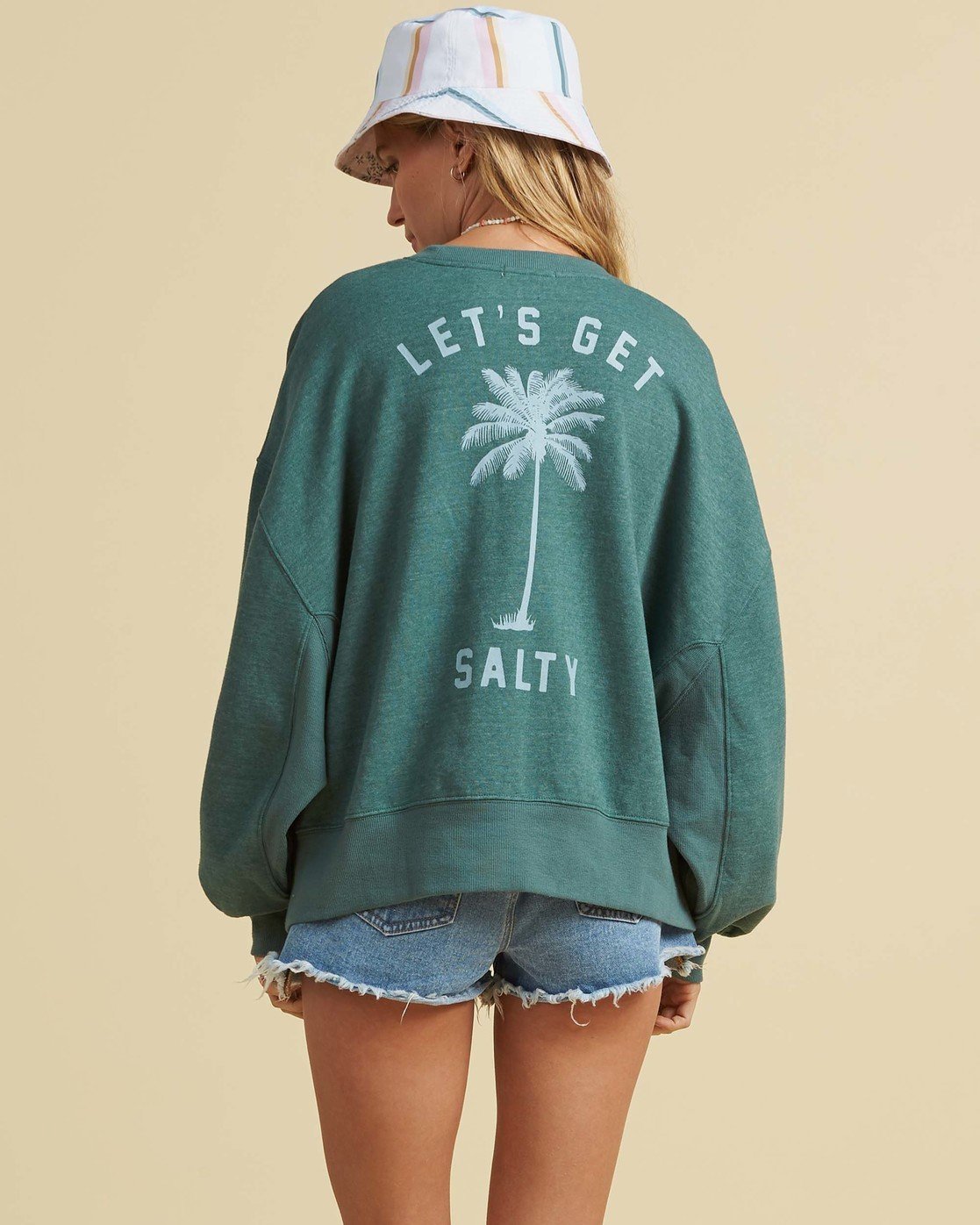 billabong green sweatshirt